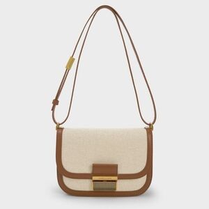 Charlot Canvas Crossbody Bag - Chocolate
